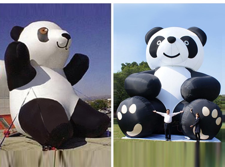 西秀充气熊猫展示
